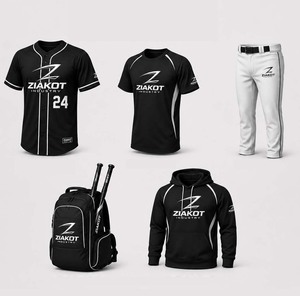 Conjunto de Uniforme de Béisbol, Kit Completo con Gorra y Jersey, Estampado Animal en la Parte Delantera, Transpirable, Antibacterial, de Secado Rápido, 100% Poliéster, Impresión Personalizada - Product Image 2