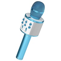 Micrófono Inalámbrico para Karaoke WM SPK BLU de 5 Núcleos con Altavoz Incorporado, Micrófono Bluetooth Portátil 3 en 1