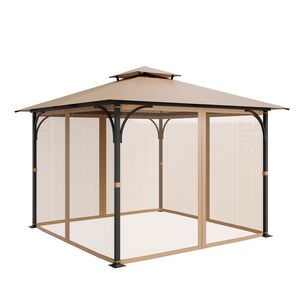 Rete di Ricambio per Gazebo 3x3x2,1m, Rete a 4 Pannelli Laterali per la Maggior Parte dei Gazebo da Giardino e Patio, Protezione dalle Zanzare - Product Image 1