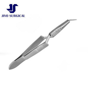 Pince à écartement Watzke 4 1/2 pouces, instrument chirurgical, dents crantées, embouts angulés à 30 degrés de 10,0 mm, action croisée plate WS-8765 - Product Image 6