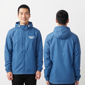 Lighweigth Quick Dry Windbreaker Hooded <b>Jacket</b> Front Custom Logo Waterproof Zipper Hoodie Breathable Eco-Friendly Nylon <b>Jacket</b> - Product Image 4