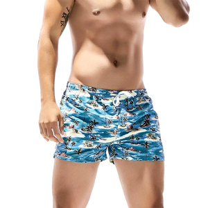 Shorts de bain bleus pour hommes, shorts de plage décontractés, légers, shorts de bain d'été pour la piscine, shorts de bain de haute qualité pour hommes - Product Image 1