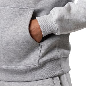 Mens Light Grey <b>Colour</b> <b>Block</b> Fleece Hoodie Casual Pullover Athletic Winter Gymwear Hoodie Apparel - Product Image 5
