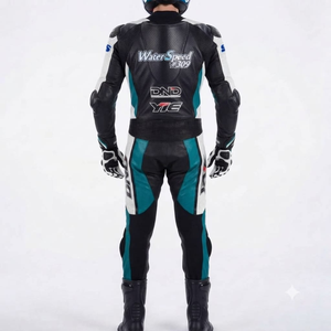 Combinaison de course premium Ramaha pour homme, 1 pièce, en cuir de vache véritable/cuir de kangourou, style MotoCP, combinaison de course sur circuit, niveau de protection 2 - Product Image 2