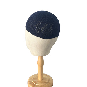 Gorro de Oración Islámico Tejido de Color Sólido para Hombre, Transpirable, Suave, de Gamuza, Cálido, para Adoración Musulmana - Product Image 3
