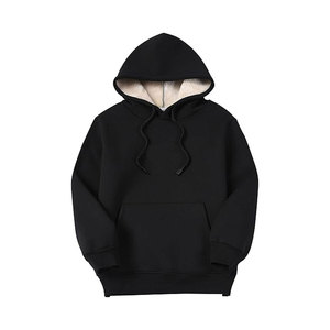 Custom Heavyweight <b>Sherpa</b> <b>Lined</b> Polyester/Cotton Blend Anti-Wrinkle Pocket Eco-Friendly Winter <b>Hoodie</b> Digital Printing Ultra - Product Image 4