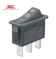 Interrupteur à bascule unipolaire JEC 608 IP65 10A 2NO marche/arrêt LED
