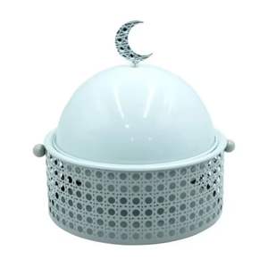 Cazuela Aislada de Lujo con Forma de Luna Creciente Islámica, con Tapa, Recipiente Decorativo para Mantener la Comida Caliente, Regalo para Ramadán - Product Image 1