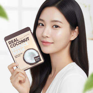 FARMSTAY Real <b>Coconut</b> <b>Essence</b> Honey Scented Cotton Facial Sheet Mask 10pcs Travel Size Moisturizing Face Firming Nourishing All - Product Image 2