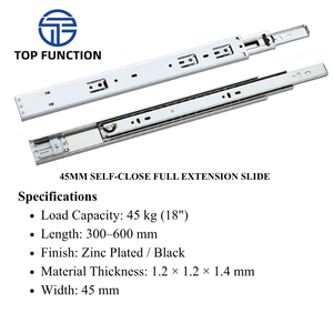 รางเลื่อนแบบปิดเองอัตโนมัติขนาด 45 มม. แบบยืดได้เต็มที่ - Product Image 3