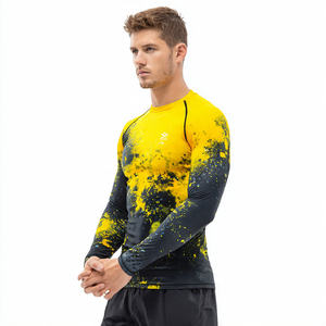 T-shirt de compression à manches longues pour homme, personnalisé, en polyester, pour sublimation - Product Image 3