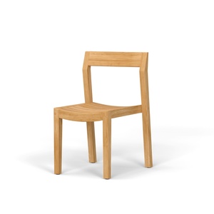 เก้าอี้ทานอาหารไม้สักแท้ เก้าอี้สนามกลางแจ้ง เก้าอี้ไม้ข้างแบบโมเดิร์น - Product Image 1