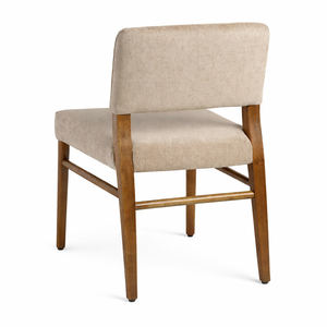 Chaise de salle à manger Mulyo moderne en teck de style mid-century, fabriquée à la main, avec assise rembourrée confortable pour la cuisine - Product Image 2