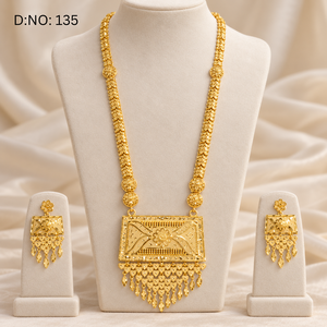 Traditional Indian Necklace <b>Set</b> with Earrings 24K Gold Polish Copper Brass <b>Bridal</b> Wedding <b>Jewelry</b> for Women Wholesale Suppliers - Product Image 1
