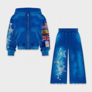 ชุดวอร์มฮู้ดดี้ซิปผ้าฝ้าย Glory Custom แบบ unisex พร้อมกางเกงขายาว น้ำหนักเบา ระบายอากาศได้ดี เป็นมิตรกับสิ่งแวดล้อม ดีไซน์เอวสูง - Product Image 4