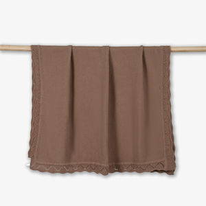 100% cotton Rectangle 209g-278g solid color Spring & Autumn Vietnam Heirloom baby <b>blanket</b> Knitted Eco-Friendly Cute - Product Image 5