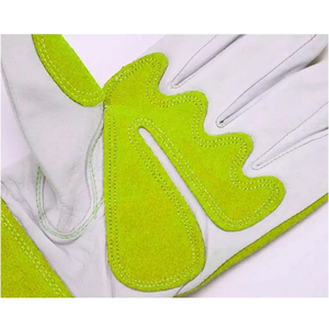 Nouveauté : Gants de soudage TIG/MIG en cuir de vache résistant à la chaleur, doublure en Kevlar, pour four, grill, cheminée, soudeur - Product Image 5