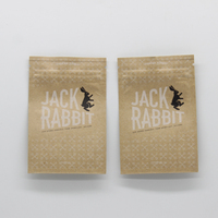 Sac d'emballage personnalisé en papier kraft et aluminium, matériau de qualité alimentaire, sac refermable écologique en plastique réutilisable