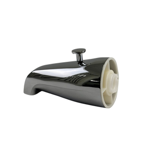 Caño de Bañera con Desviador, Montaje en Pared, Material de Zinc, Diseño Moderno en Cromo - Product Image 1