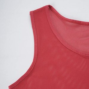 Nouveau Maillot de Foot Sans Manches Personnalisé – Meilleure Taille – Tenue d'Équipe de Football – Style Tissu Mesh – 100% Polyester – Chasubles d'Entraînement - Product Image 4