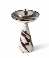 Brûleur à Bakhoor de Luxe Effet Marbre, Mabkhara en Résine, Encens Indien Oud Fait Main, Artisanat d'Exportation, Décoration Maison Arabe Majmar