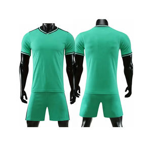 Camiseta de Fútbol para Hombre, Alta Calidad, Transpirable, Secado Rápido, Antibacteriana, 100% Poliéster, Manga Corta, Cuello en V, Frente Liso, Personalizable - Product Image 4