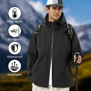 Chaqueta Técnica Softshell para Hombre, Ropa Resistente para Actividades al Aire Libre, Chaqueta Softshell para Senderismo - Product Image 6