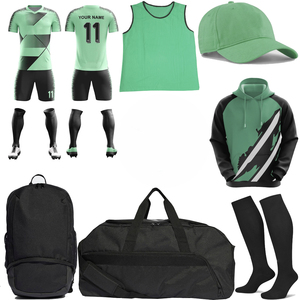 100% <b>Polyester</b> Made Team Name & Number Soccer Kit Soccer And Football Uniform kit - Product Image 1