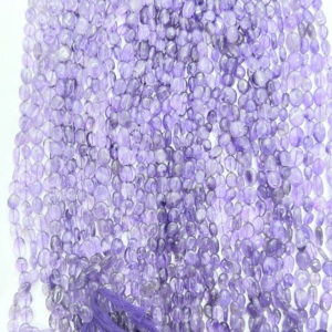 Natural <b>Amethyst</b> Handmade Gemstone Beads Oval Shape Smooth Loose Beads Strand for Jewelry Making 16 Inches Wholesale Supplier - Product Image 4