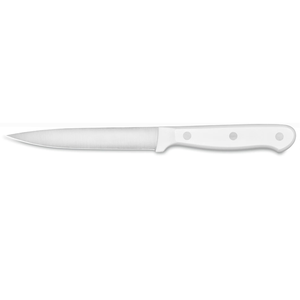 Cuchillo Multiusos Premium de Acero Inoxidable de 4.5 Pulgadas con Mango de Triple Remache Blanco y Hoja Afilada de Precisión para Alimentos, Frutas, Verduras y Carne - Product Image 1