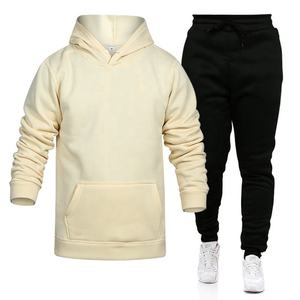 Conjunto de Sudadera con Capucha y Pantalones Deportivos de Algodón para Hombre, de la Mejor Calidad, Duraderos, en Diferentes Estilos, con Etiquetado de Logotipo Privado, OEM - Product Image 1
