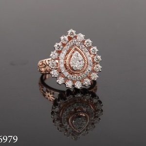 Anillo de Compromiso Triple Trenzado de Lujo, Diamante de Corte Brillante Cultivado en Laboratorio con Certificado IGI, Oro Rosa Sólido de 14K, Regalo Moderno para Mujer - Product Image 2
