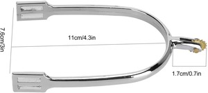 Espuelas de equitación con material de acero inoxidable, venta al por mayor y personalización disponible para uso ecuestre - Product Image 4