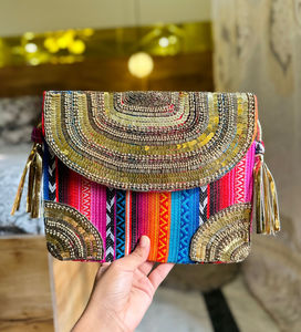 Bolsos Earthy chic Banjara monederos bolsos de mano Tribal estampado Bolsos Bolso de tela A BAJO PRECIO DE ARTESANÍA DE LUJO - Product Image 2