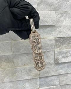 Compre un Colgante Personalizado con Letras y Número 5150 en Esmeralda, Joyería Hip Hop para Raperos, Colgante de Moissanita VVS1, Plata de Ley 925, Hip Hop - Product Image 2