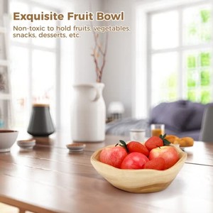 Pine <b>Wood</b> <b>Rustic</b> Rectangle Serving Bowls | Handcrafted Farmhouse Style Tabletop Use Wholesale - Product Image 3