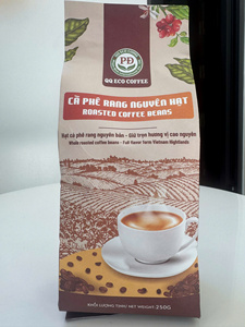 กาแฟเวียดนามโรบัสต้า คั่วกลาง รสชาติเข้มข้น 100% บดละเอียด พรีเมียมเกรด QQ กาแฟออร์แกนิค อายุการเก็บรักษา 18 เดือน ส่งออก - Product Image 1