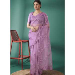 Saree de soirée avec séquence et fil pour s'habiller de carrière - Product Image 2