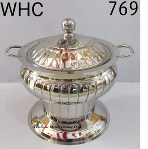 Services de vaisselle de luxe en acier inoxydable pour réchauds de buffet, idéaux pour mariages et maintien au chaud des aliments DCD-014 - Product Image 1