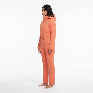 Mono de esquí para mujer, impermeable, resistente al viento, cálido, con capucha y cremallera, traje deportivo de una pieza para exteriores - Product Image 3