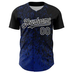 Maillot de baseball personnalisé par sublimation 100 % polyester, séchage rapide, respirant, uniforme d'équipe, entièrement boutonné, col ras du cou unisexe, sangle en T - Product Image 6