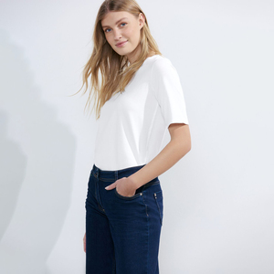 Nouvelle Arrivée 2026 – T-shirt Femme Col Rond Respirant Haute Qualité Séchage Rapide 100% Coton Léger Coupe Classique Personnalisable Été - Product Image 2