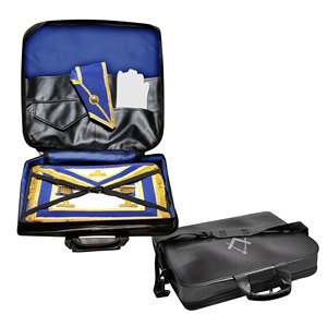 Masonic <b>Apron</b> Carrying Case Eco-friendly Waterproof Zipper Closure Lightweight Soft <b>Black</b> Freemason Square Compas Premium - Product Image 1