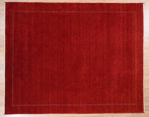 พรมเบอร์กันดี กาเบห์ ทอมือจากขนแกะนิวซีแลนด์ พรมปูพื้นสไตล์มินิมอลสำหรับห้องนั่งเล่น ห้องนอน ตกแต่งบ้าน - Product Image 3