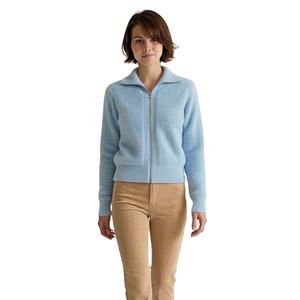 Suéter Cárdigan de Invierno Personalizable OEM ODM para Mujer, Suéter de Moda, Jacquard Afelpado, Mangas Largas, Tejido Cálido, Informal, Cuello en V, Nailon - Product Image 1