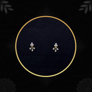 ต่างหูเพชรเพาะเลี้ยงสมัยใหม่ ทองคำแท้ 14K สำหรับผู้หญิง ได้รับการรับรอง หรูหรา เหมาะสำหรับงานแต่งงาน เครื่องประดับชั้นดี - Product Image 3