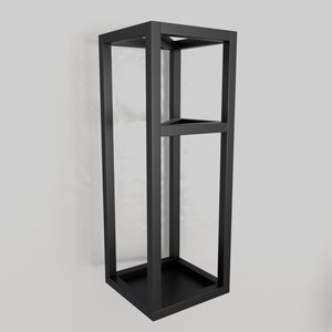 ที่วางร่มโลหะสีดำแบบมินิมอลสำหรับเก็บร่ม ที่วางไม้เท้า และอุปกรณ์กีฬา ผลิตด้วยมือจากอินเดีย - Product Image 1