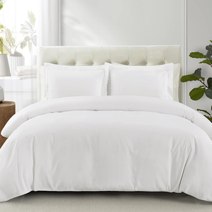 Nouvelle Arrivée Drap de Lit Blanc Moderne Lisse en Coton Très Doux Confort Naturel Non Jetable Tissé 200TC Uni - Product Image 3