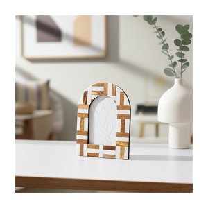 Custom Size and design <b>White</b> Bone & Wood Inlay Photo <b>Frame</b> Elegant Picture <b>Frame</b> for Wedding Anniversary and Family Memories - Product Image 3
