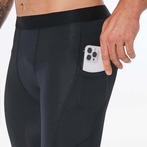 Hot Sale Latest Style <b>Men</b> Legging Cotton/Bamboo Fiber Breathable Elastic Waist Comfortable Yoga Wear Full Length Solid Pattern - Product Image 5